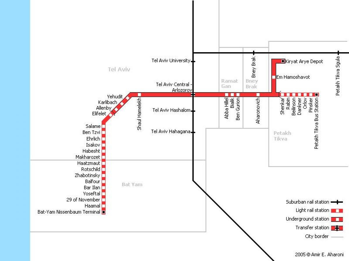 Təl-Əviv metro xəritəsi 
